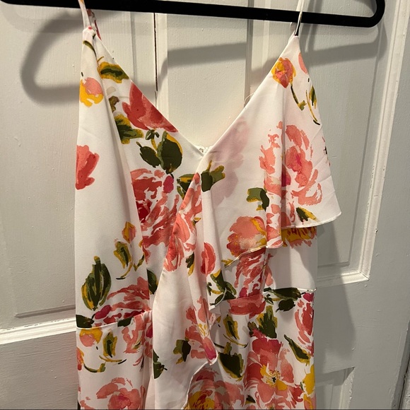 White Spring Floral Maxi Dress - Picture 4 of 10